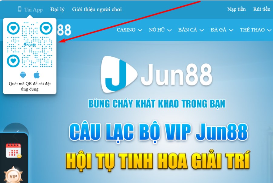 Hướng dẫn tải app Jun88 trên điện thoại Android- iOS